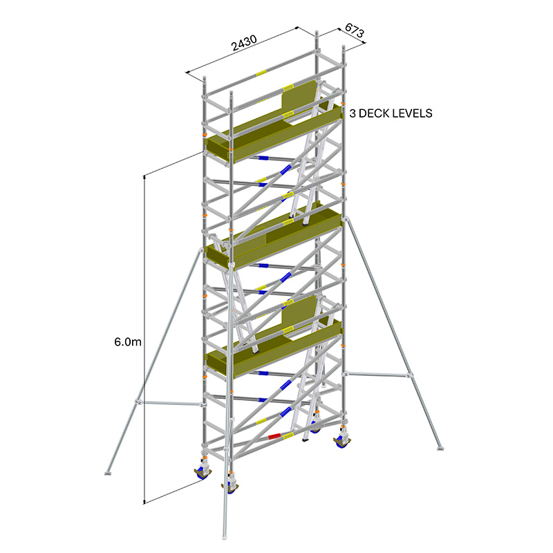 Aluminium Scaffold 19FT / 6m