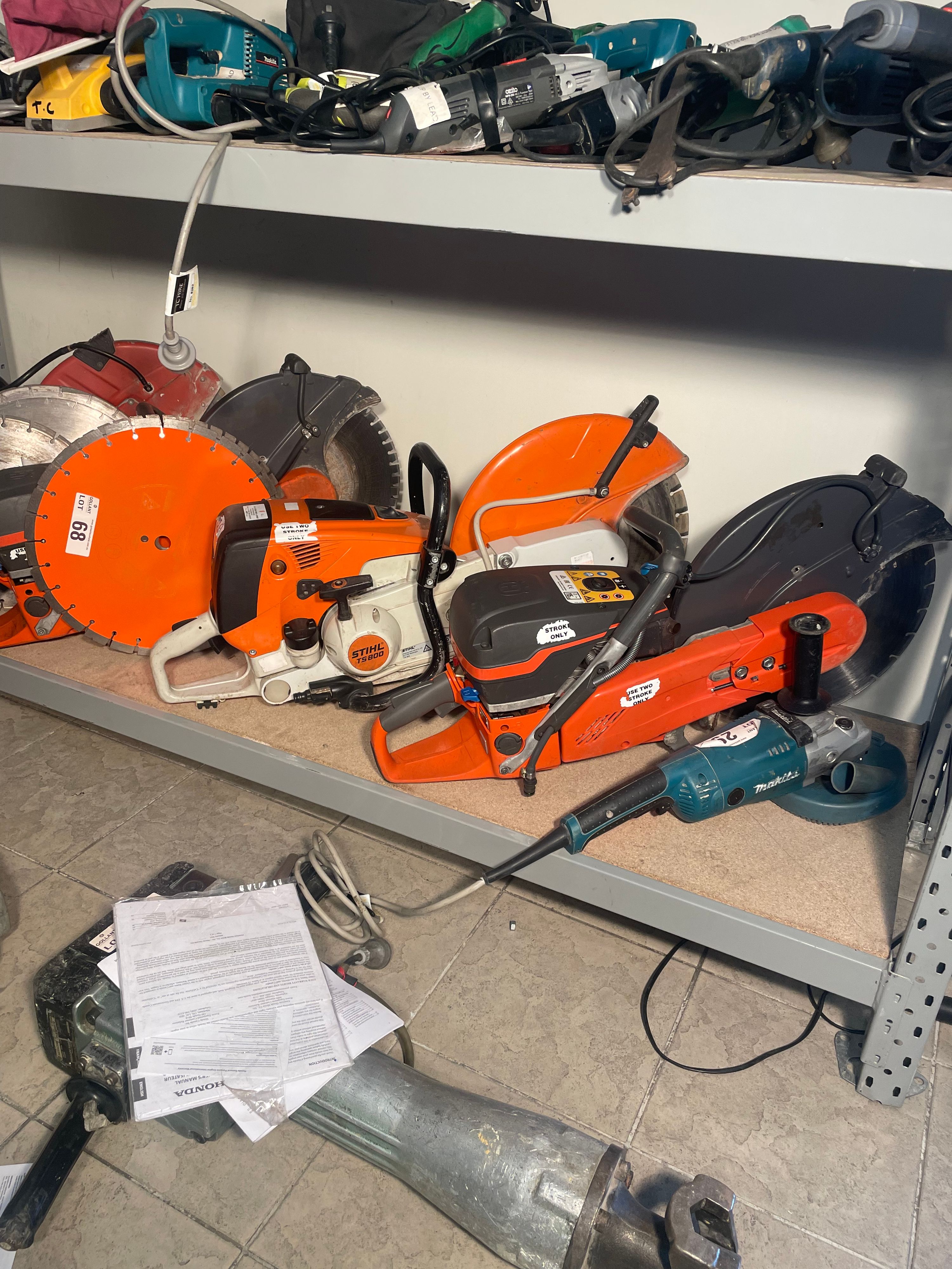 Stihl TS 800 petrol cut-off machine.