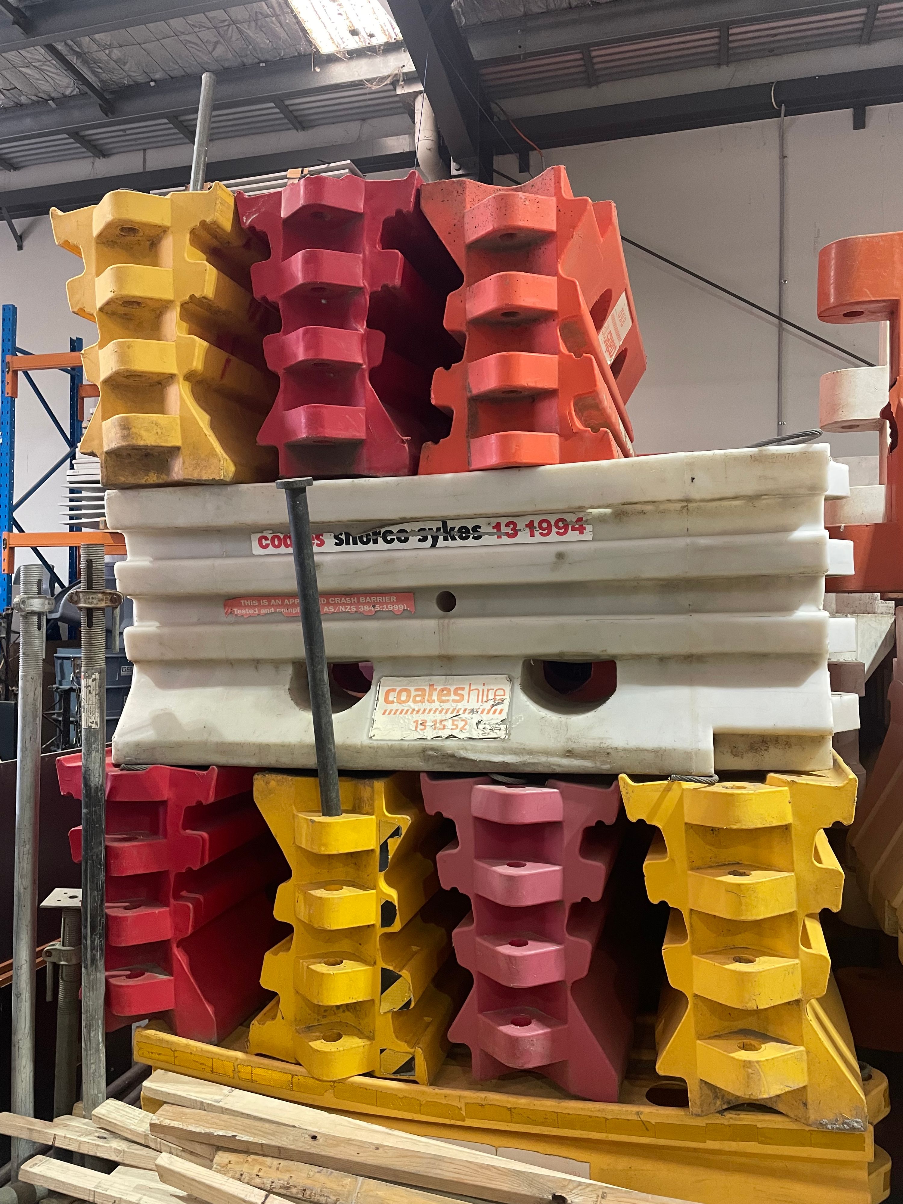Water-Filled Plastic Barriers