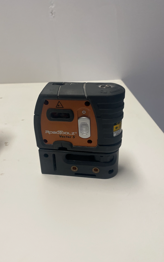 Crossline laser level kit.